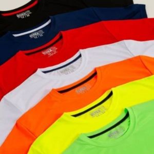  Playera Cuello Redondo Manga Corta para Caballero COLORES